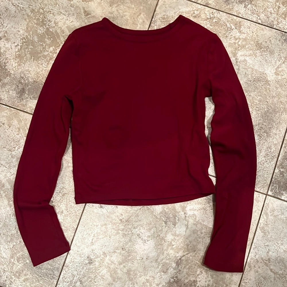 PINK Cropped Long Sleeve